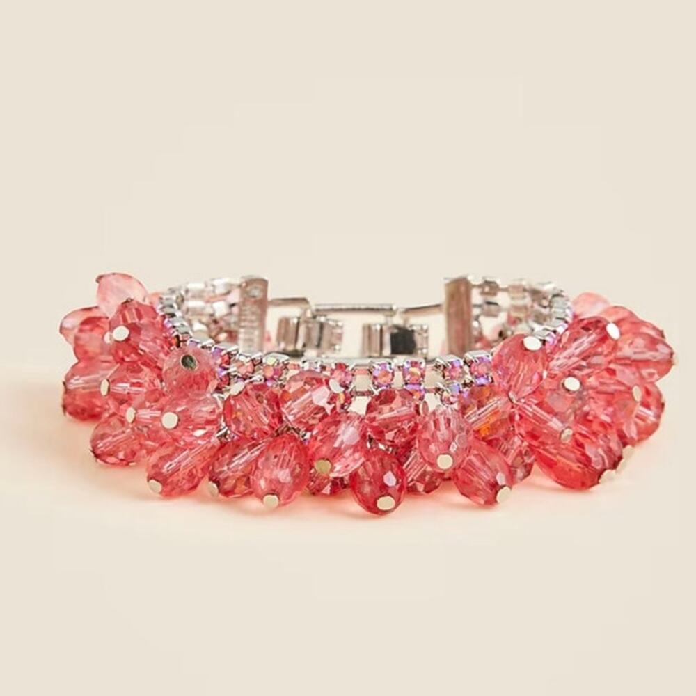 J.Crew Women's Dragon Fruit Beaded Bracelet NWT